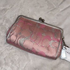 Coach Kiss-lock Wristlet